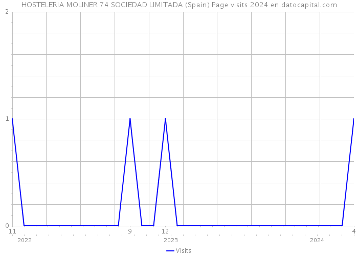 HOSTELERIA MOLINER 74 SOCIEDAD LIMITADA (Spain) Page visits 2024 