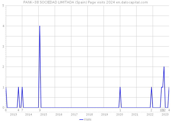 PANK-38 SOCIEDAD LIMITADA (Spain) Page visits 2024 