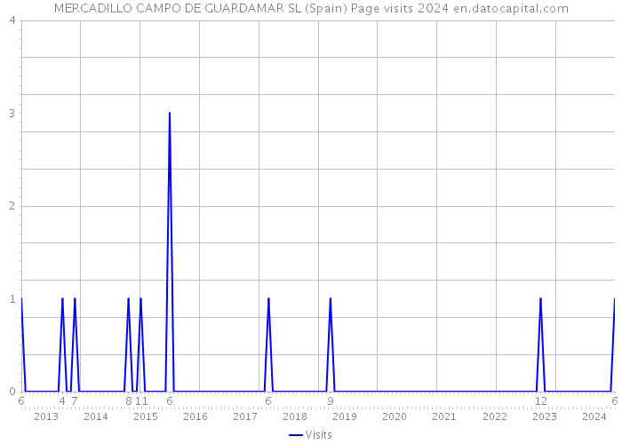 MERCADILLO CAMPO DE GUARDAMAR SL (Spain) Page visits 2024 