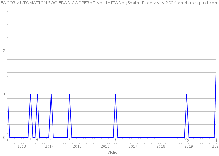 FAGOR AUTOMATION SOCIEDAD COOPERATIVA LIMITADA (Spain) Page visits 2024 