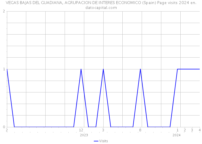 VEGAS BAJAS DEL GUADIANA, AGRUPACION DE INTERES ECONOMICO (Spain) Page visits 2024 