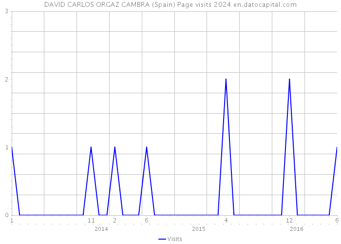 DAVID CARLOS ORGAZ CAMBRA (Spain) Page visits 2024 