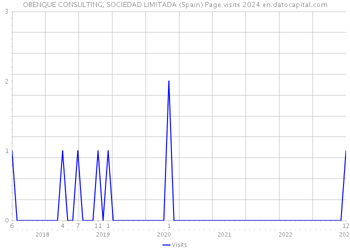 OBENQUE CONSULTING, SOCIEDAD LIMITADA (Spain) Page visits 2024 