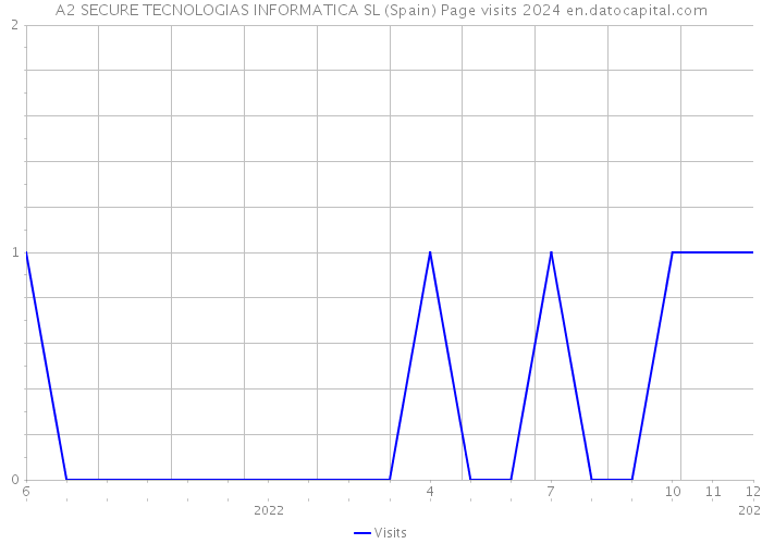 A2 SECURE TECNOLOGIAS INFORMATICA SL (Spain) Page visits 2024 