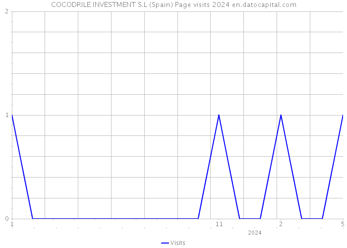 COCODRILE INVESTMENT S.L (Spain) Page visits 2024 