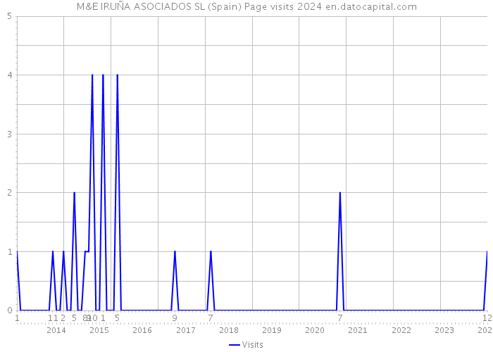 M&E IRUÑA ASOCIADOS SL (Spain) Page visits 2024 