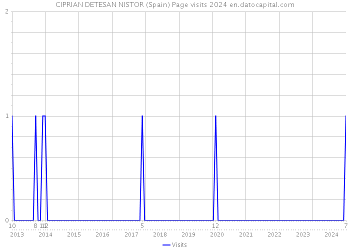 CIPRIAN DETESAN NISTOR (Spain) Page visits 2024 