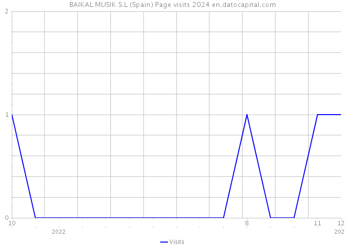 BAIKAL MUSIK S.L (Spain) Page visits 2024 