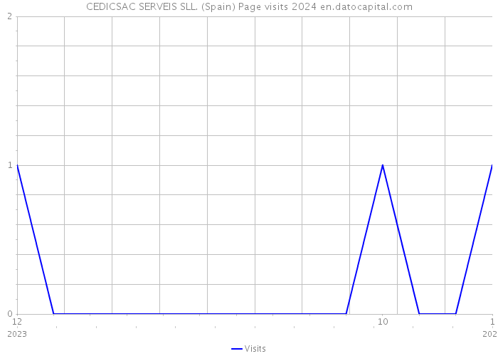 CEDICSAC SERVEIS SLL. (Spain) Page visits 2024 