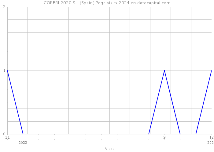 CORFRI 2020 S.L (Spain) Page visits 2024 