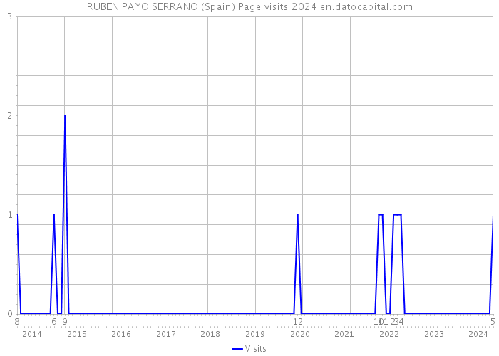 RUBEN PAYO SERRANO (Spain) Page visits 2024 