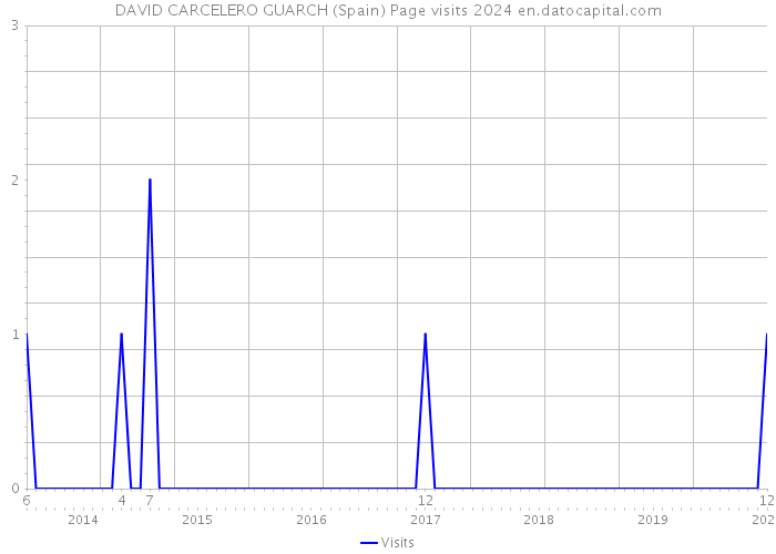 DAVID CARCELERO GUARCH (Spain) Page visits 2024 