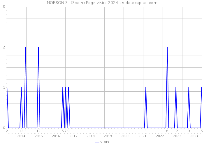 NORSON SL (Spain) Page visits 2024 