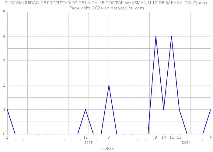SUBCOMUNIDAD DE PROPIETARIOS DE LA CALLE DOCTOR WAKSMAN N 13 DE BARAKALDO (Spain) Page visits 2024 