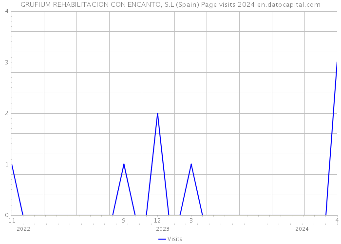 GRUFIUM REHABILITACION CON ENCANTO, S.L (Spain) Page visits 2024 