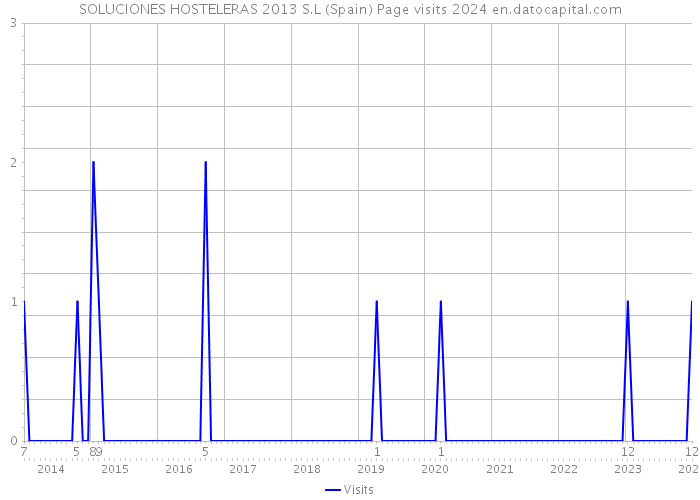 SOLUCIONES HOSTELERAS 2013 S.L (Spain) Page visits 2024 