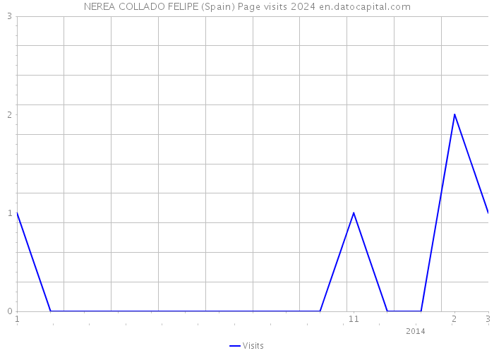 NEREA COLLADO FELIPE (Spain) Page visits 2024 