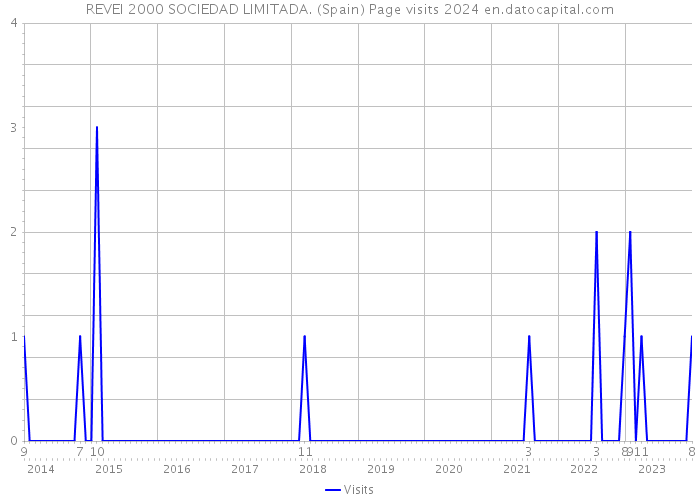 REVEI 2000 SOCIEDAD LIMITADA. (Spain) Page visits 2024 