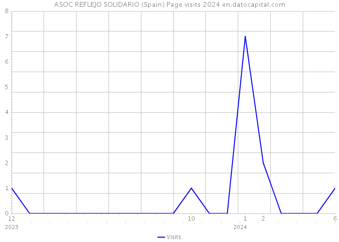 ASOC REFLEJO SOLIDARIO (Spain) Page visits 2024 