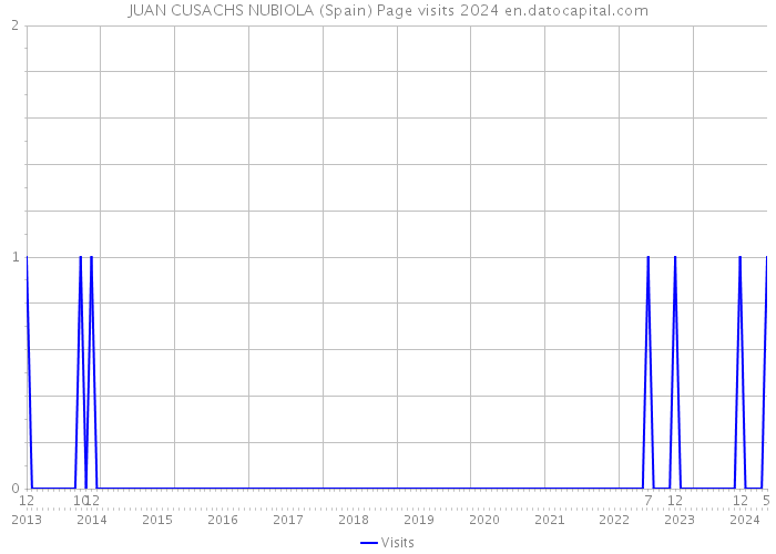 JUAN CUSACHS NUBIOLA (Spain) Page visits 2024 