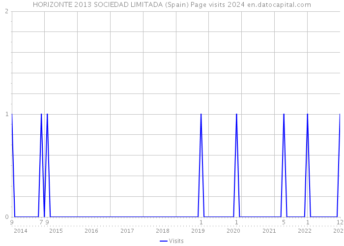 HORIZONTE 2013 SOCIEDAD LIMITADA (Spain) Page visits 2024 