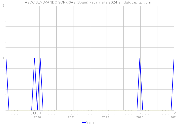 ASOC SEMBRANDO SONRISAS (Spain) Page visits 2024 