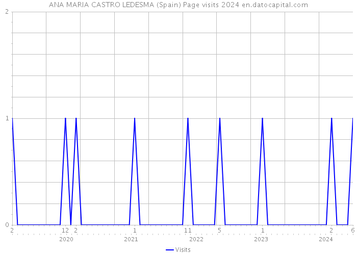 ANA MARIA CASTRO LEDESMA (Spain) Page visits 2024 