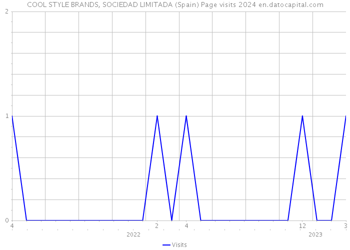 COOL STYLE BRANDS, SOCIEDAD LIMITADA (Spain) Page visits 2024 