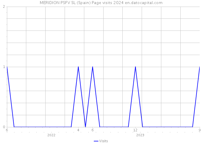 MERIDION PSFV SL (Spain) Page visits 2024 