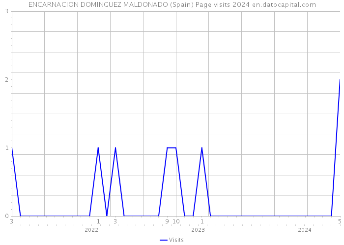 ENCARNACION DOMINGUEZ MALDONADO (Spain) Page visits 2024 