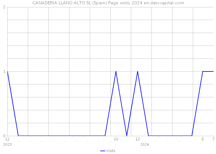 GANADERIA LLANO ALTO SL (Spain) Page visits 2024 