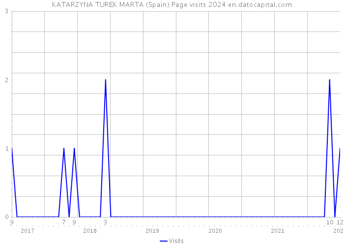 KATARZYNA TUREK MARTA (Spain) Page visits 2024 