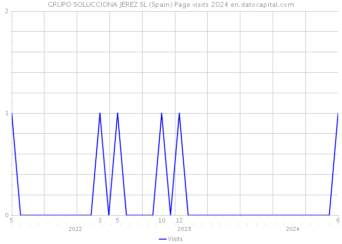 GRUPO SOLUCCIONA JEREZ SL (Spain) Page visits 2024 