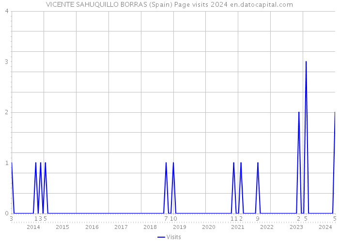 VICENTE SAHUQUILLO BORRAS (Spain) Page visits 2024 