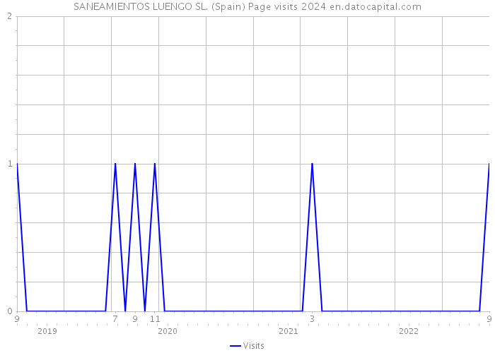 SANEAMIENTOS LUENGO SL. (Spain) Page visits 2024 