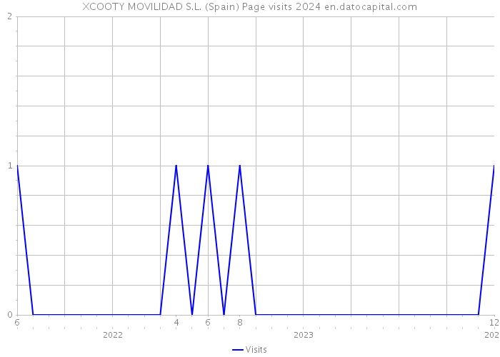 XCOOTY MOVILIDAD S.L. (Spain) Page visits 2024 
