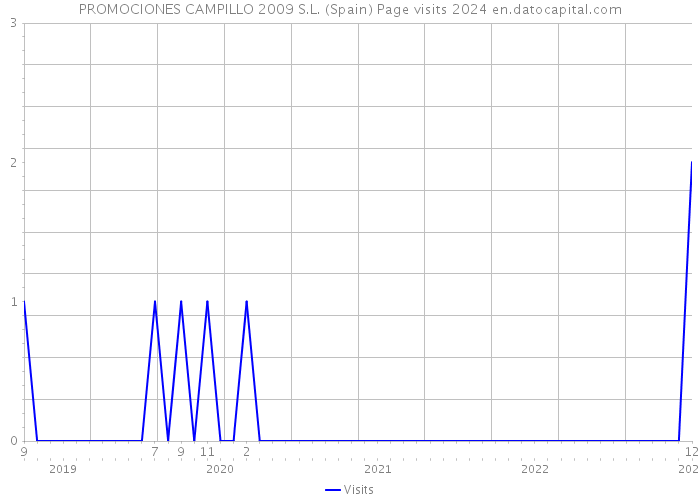 PROMOCIONES CAMPILLO 2009 S.L. (Spain) Page visits 2024 