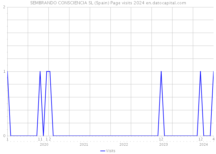 SEMBRANDO CONSCIENCIA SL (Spain) Page visits 2024 