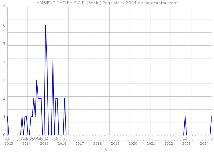 AMBIENT CADIRA S.C.P. (Spain) Page visits 2024 