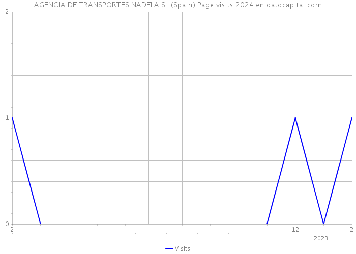AGENCIA DE TRANSPORTES NADELA SL (Spain) Page visits 2024 