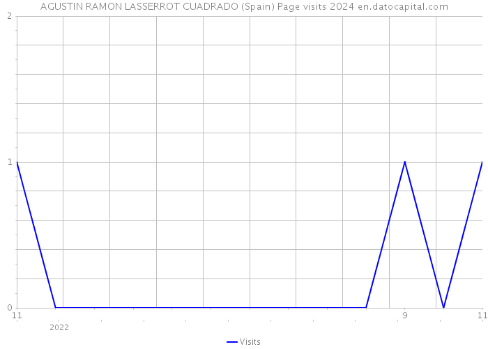 AGUSTIN RAMON LASSERROT CUADRADO (Spain) Page visits 2024 
