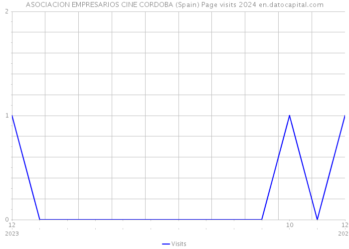 ASOCIACION EMPRESARIOS CINE CORDOBA (Spain) Page visits 2024 