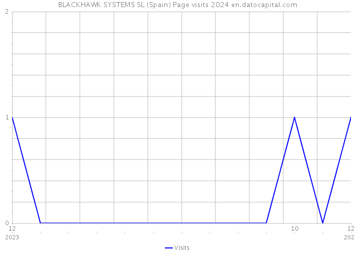 BLACKHAWK SYSTEMS SL (Spain) Page visits 2024 