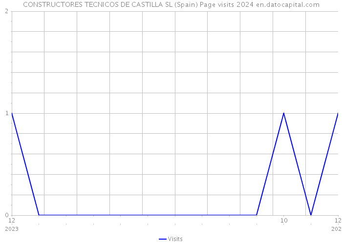 CONSTRUCTORES TECNICOS DE CASTILLA SL (Spain) Page visits 2024 