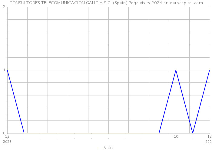 CONSULTORES TELECOMUNICACION GALICIA S.C. (Spain) Page visits 2024 