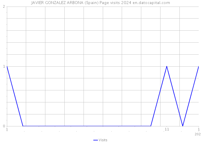 JAVIER GONZALEZ ARBONA (Spain) Page visits 2024 