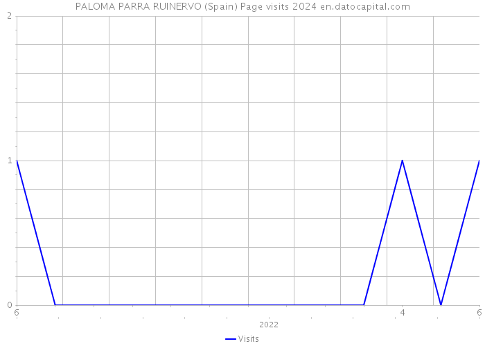 PALOMA PARRA RUINERVO (Spain) Page visits 2024 