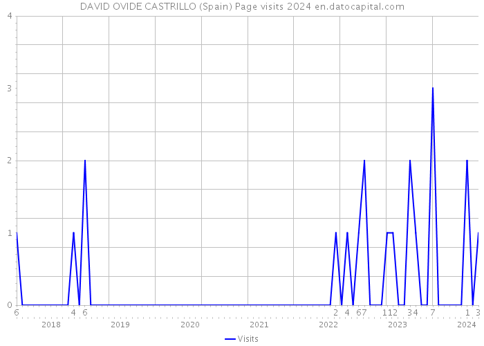 DAVID OVIDE CASTRILLO (Spain) Page visits 2024 