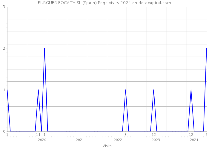 BURGUER BOCATA SL (Spain) Page visits 2024 