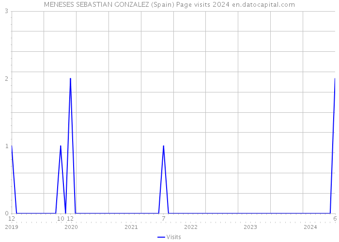 MENESES SEBASTIAN GONZALEZ (Spain) Page visits 2024 